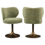 - Eetkamerstoel Amely pistache softweave swivel