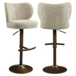 - Barstoel Amely natural softweave swivel
