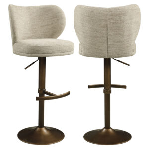 - Barstoel Amely natural softweave swivel