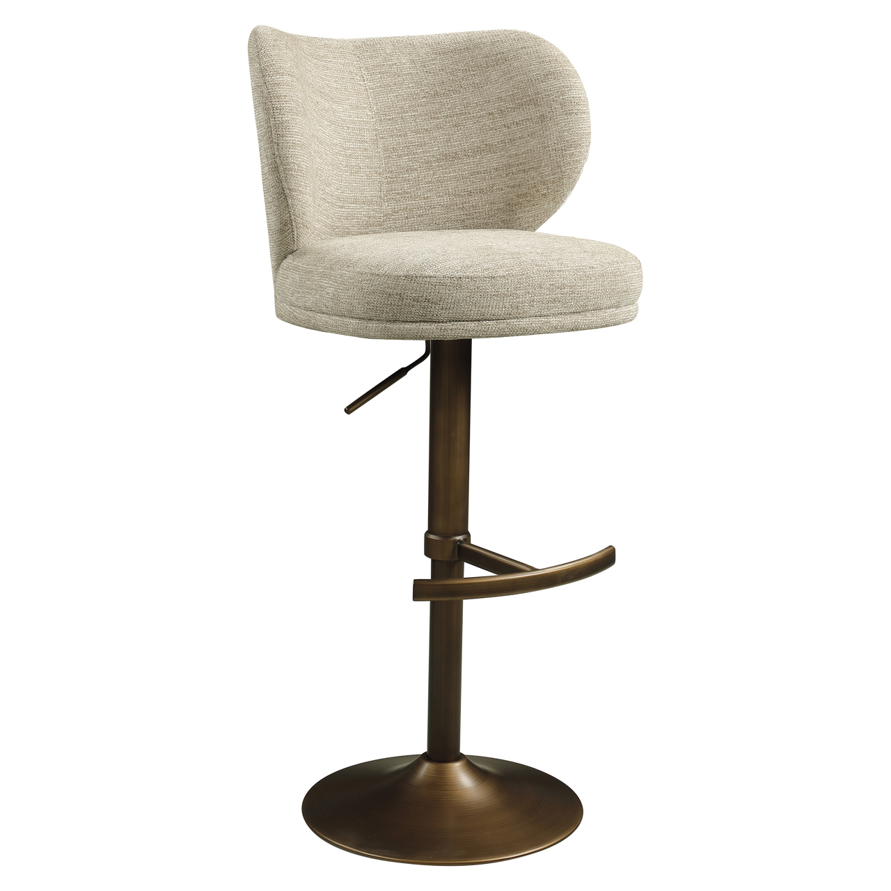 - Barstoel Amely natural softweave swivel