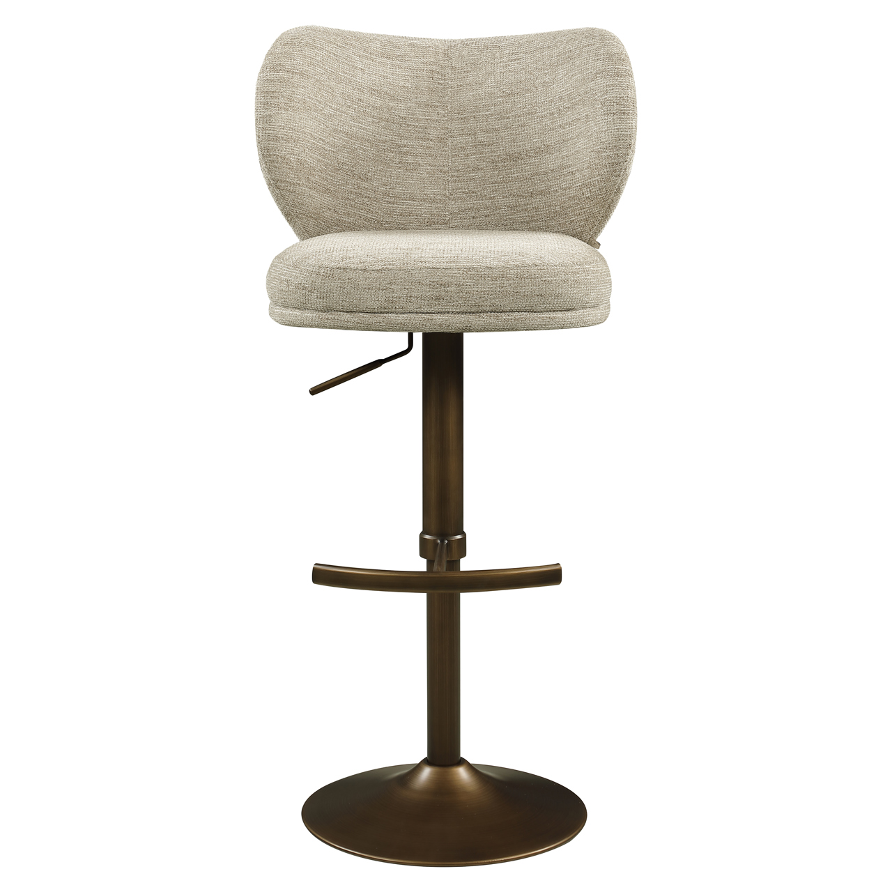 - Barstoel Amely natural softweave swivel