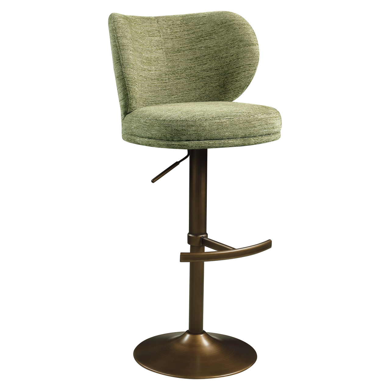 - Barstoel Amely pistache softweave swivel