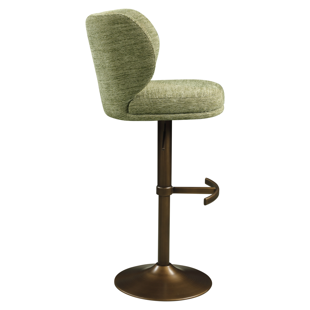 - Barstoel Amely pistache softweave swivel