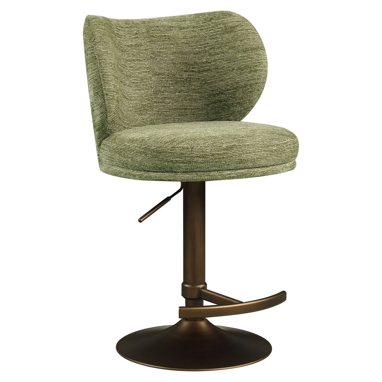 - Barstoel Amely pistache softweave swivel
