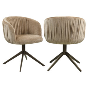 - Eetkamerstoel Cassi sand soft swivel