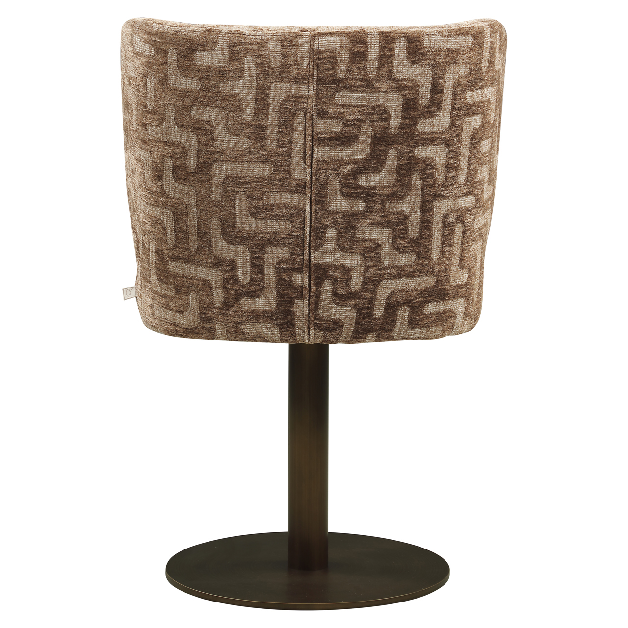 - Eetkamerstoel Fiona brown labyrinth swivel