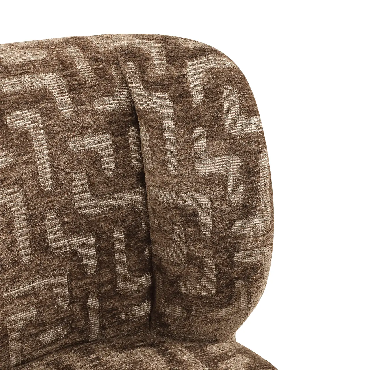 - Eetkamerstoel Fiona brown labyrinth swivel