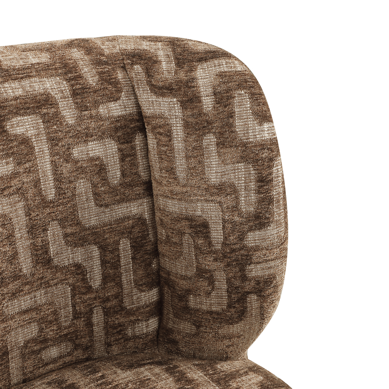 - Eetkamerstoel Fiona brown labyrinth swivel