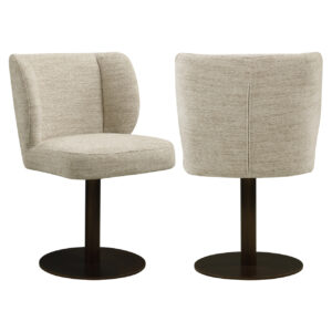 - Eetkamerstoel Fiona natural softweave swivel