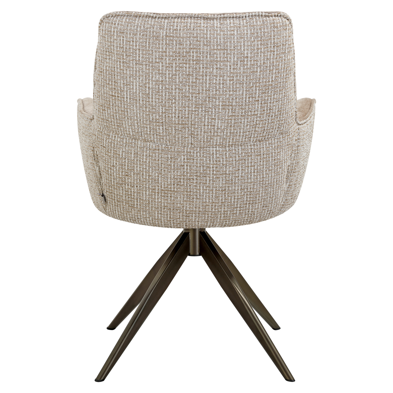 - Eetkamerstoel Chase cream blockweave swivel