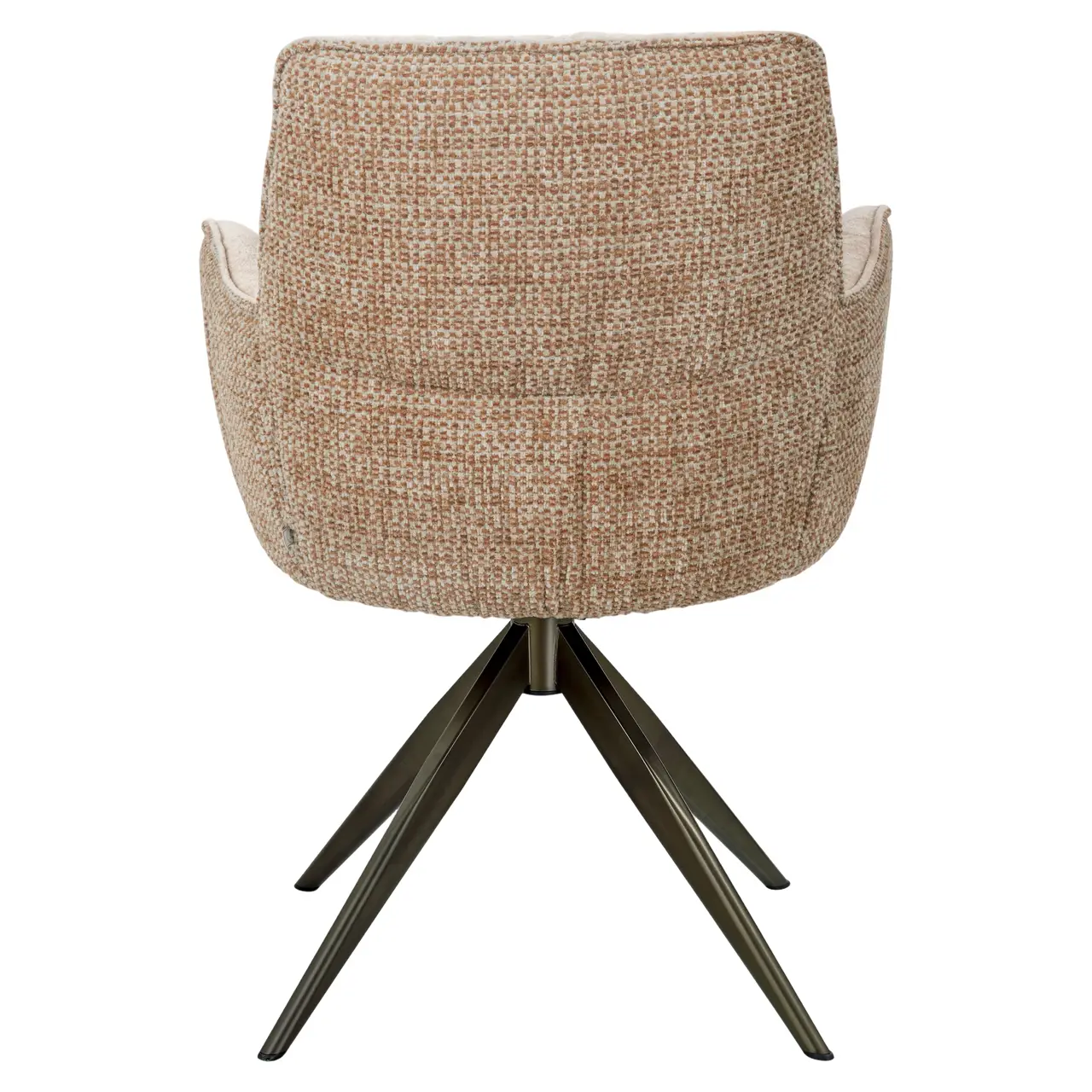 - Eetkamerstoel Chase ginger jacquard swivel