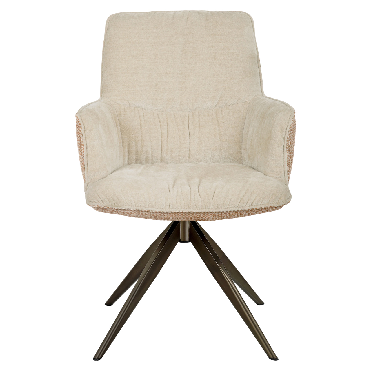 - Eetkamerstoel Chase ginger jacquard swivel