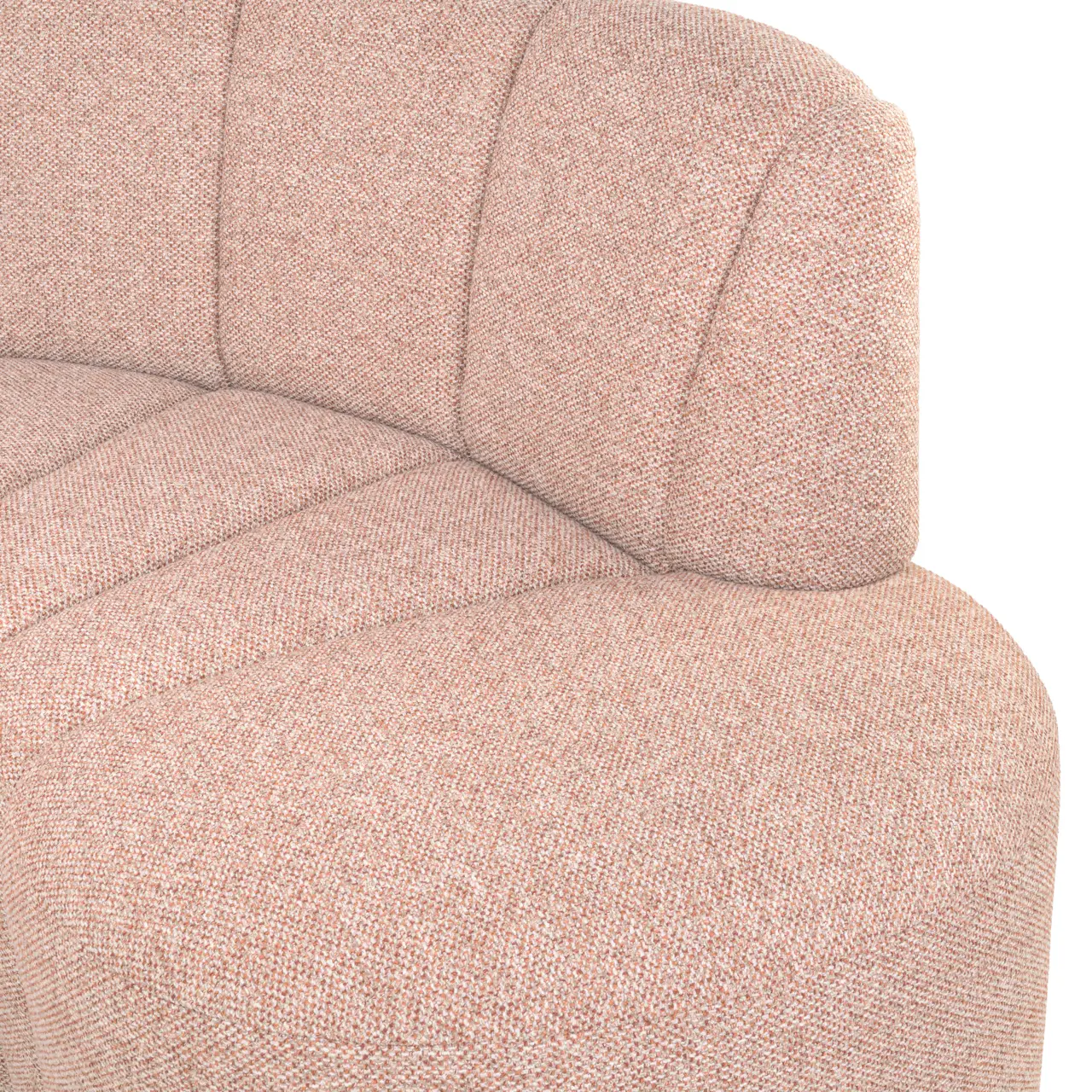 - Eetkamer bank Landmark cayenne cognac open end right round - fully upholstered
