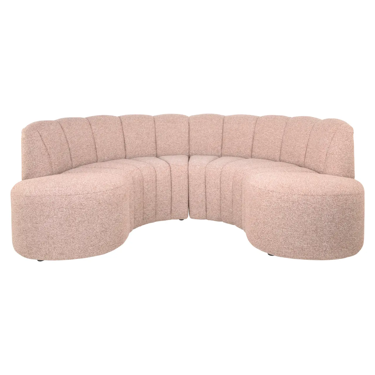 - Eetkamer bank Landmark cayenne cognac open end right round - fully upholstered