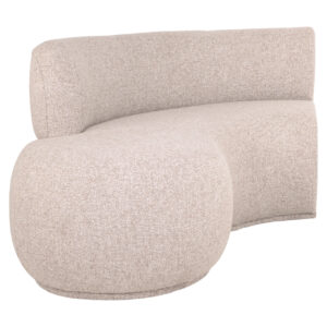 - Eetkamer bank Sorrobon cayenne ecru open end left round