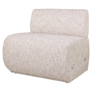 - Eetkamer bank Sorrobon trendy cream open end left straight