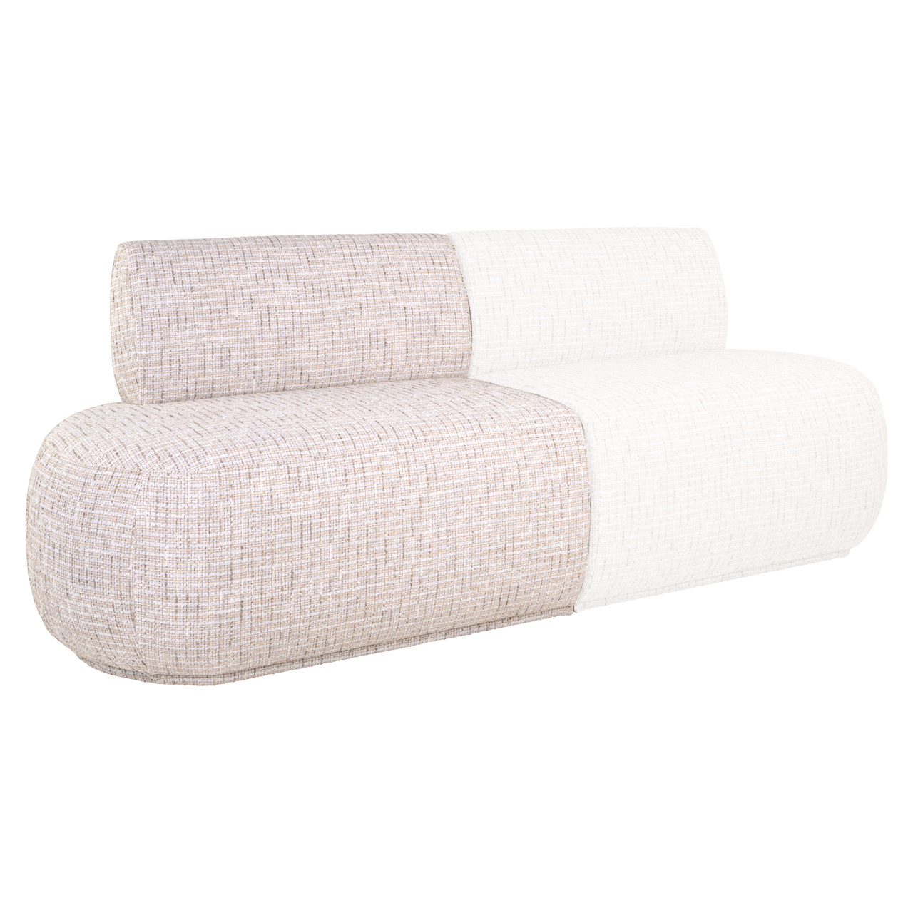 - Eetkamer bank Sorrobon trendy cream open end left straight