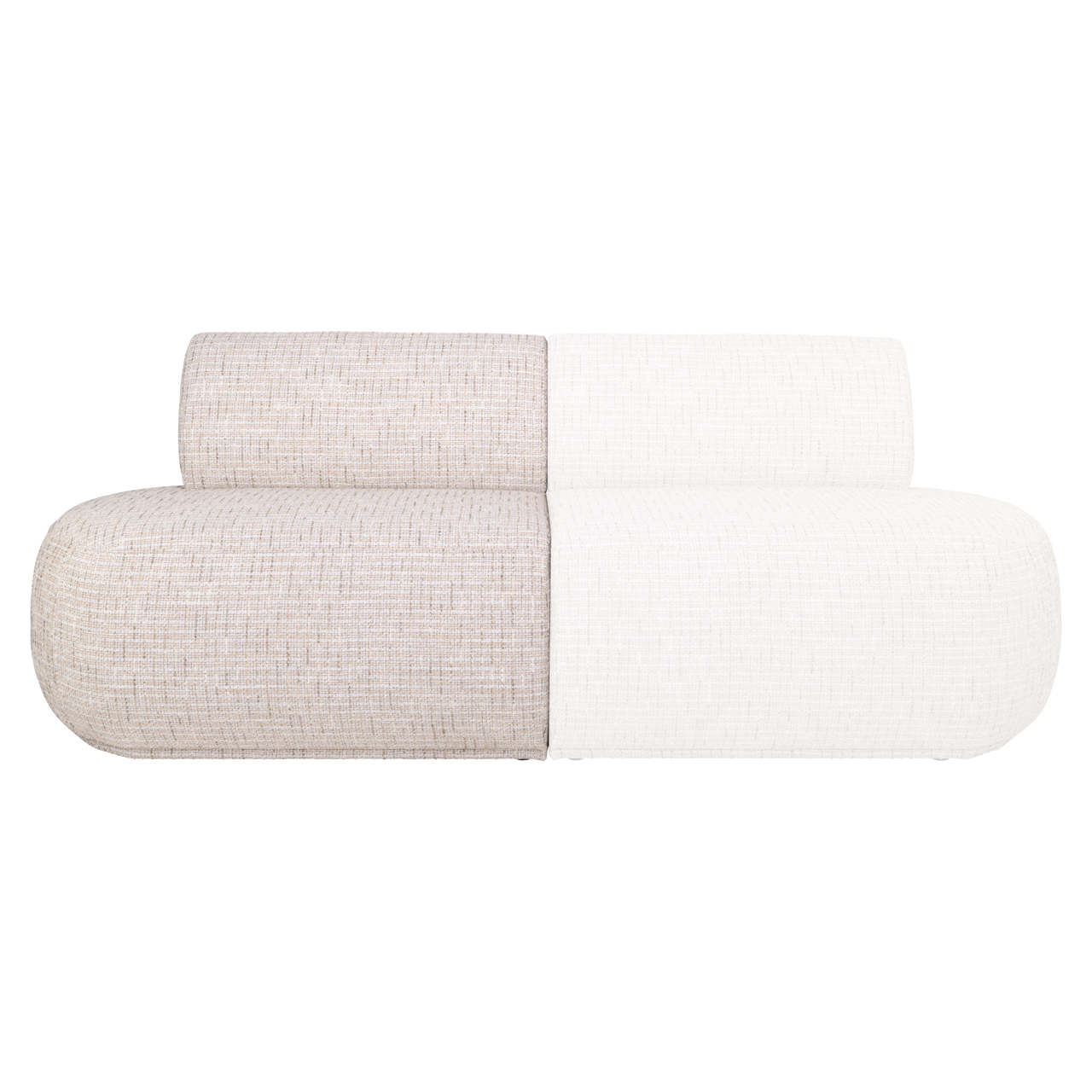 - Eetkamer bank Sorrobon trendy cream open end left straight