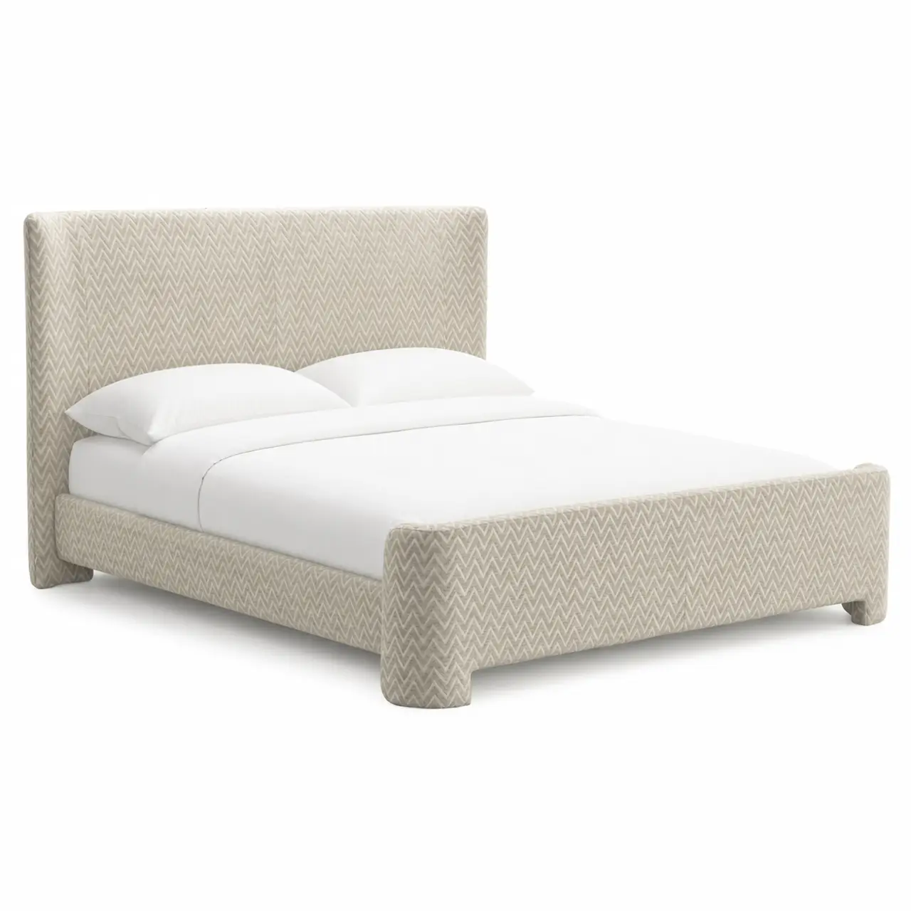 - Bed Divana beige chevron 160x200