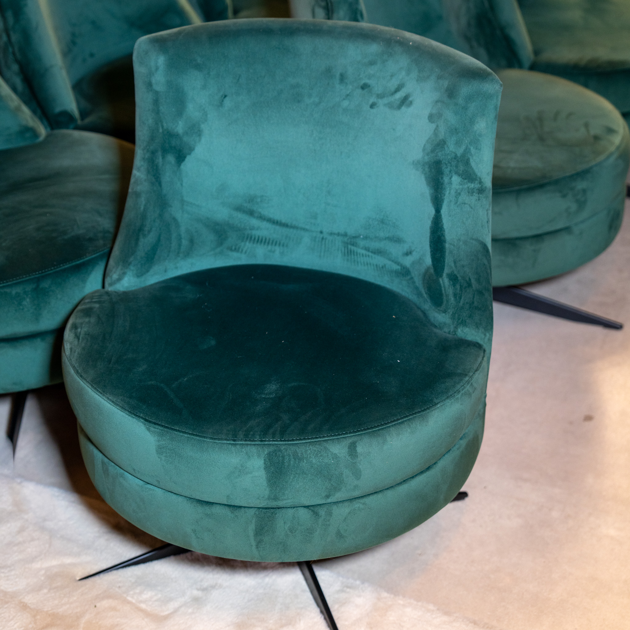 4 Eetkamerstoelen draaibaar outlet1204 - Afbeelding 3