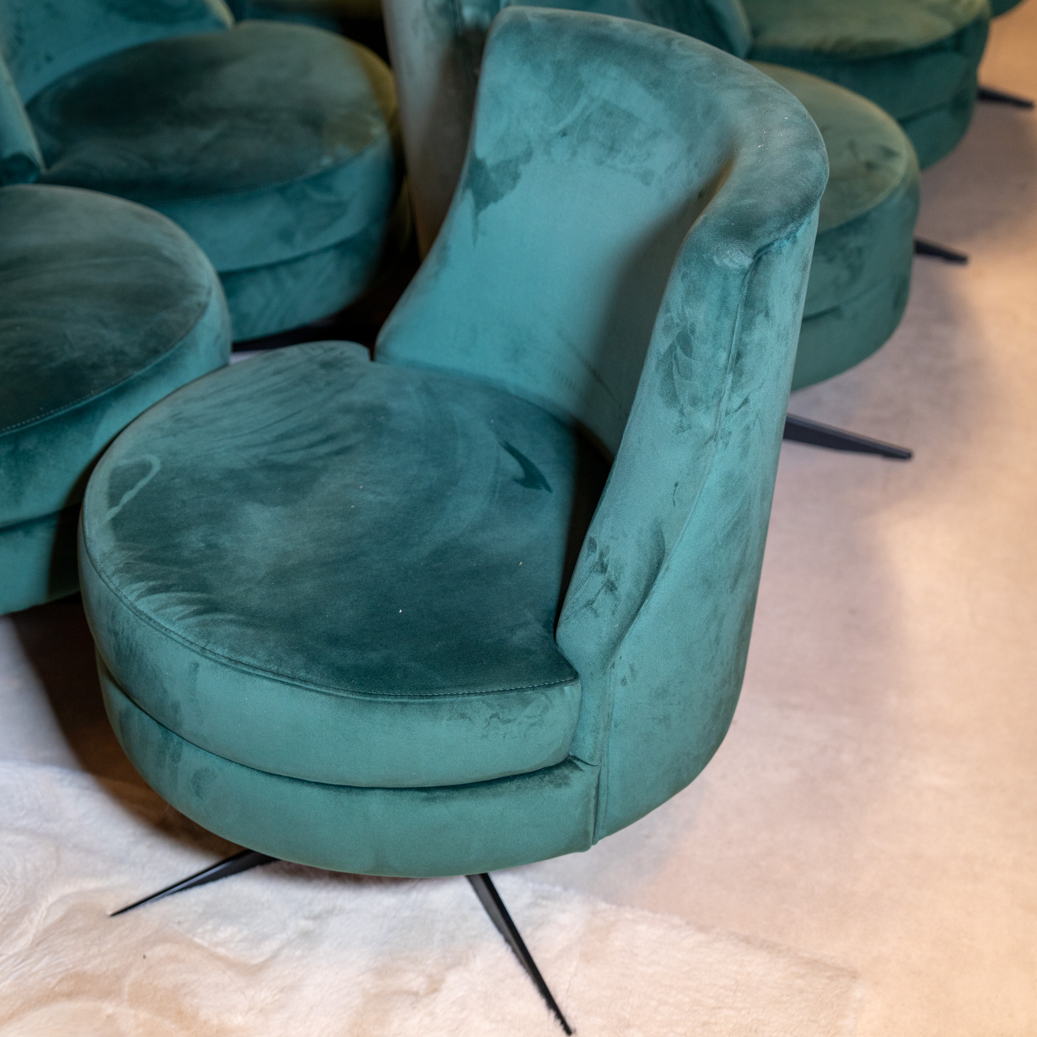 4 Eetkamerstoelen draaibaar outlet1204 - Afbeelding 2