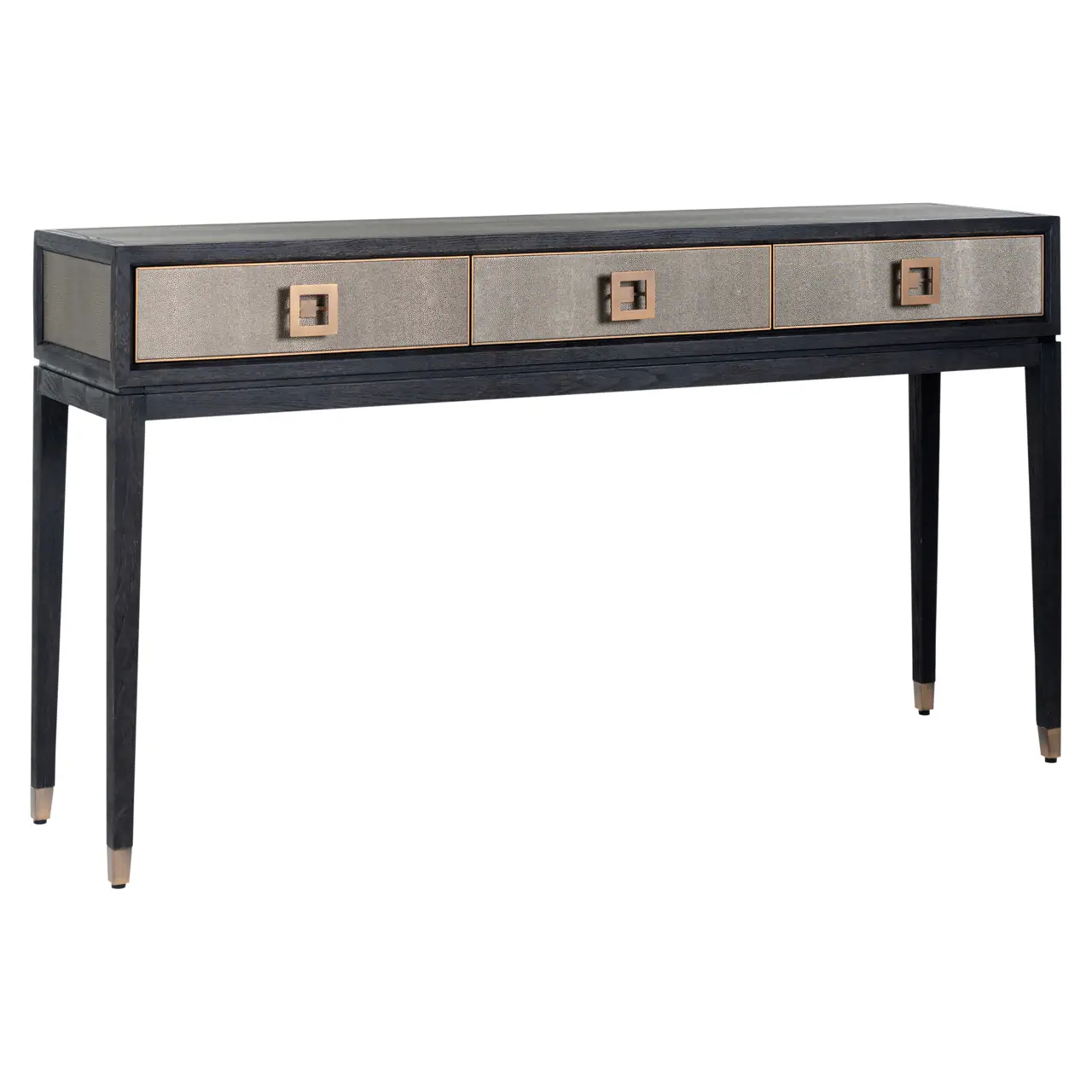 - Console Bloomville brass shagreen