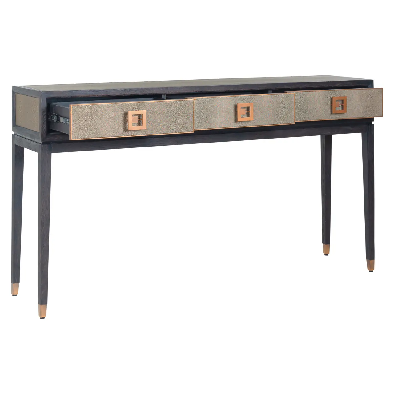 - Console Bloomville brass shagreen