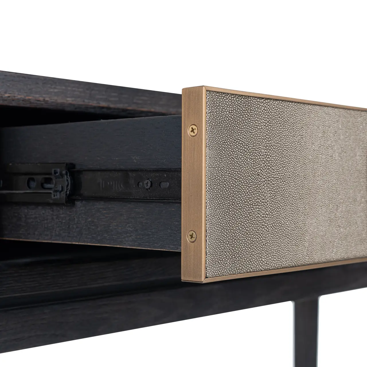 - Console Bloomville brass shagreen