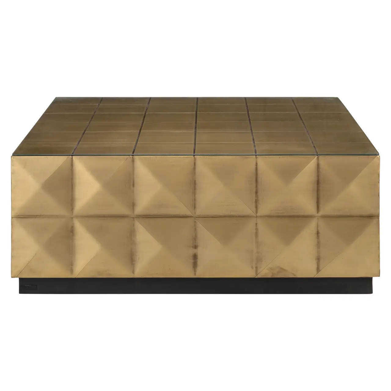 - Salontafel Collada brushed gold incl. glass top