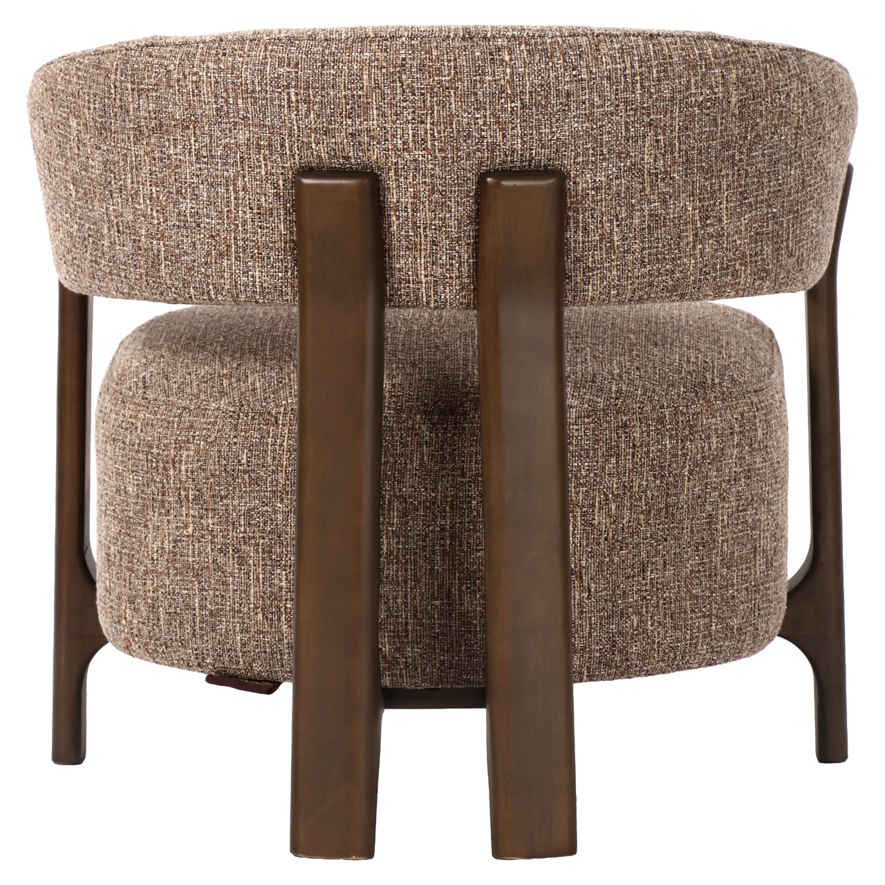- Lounge stoel Dalara brown tweed