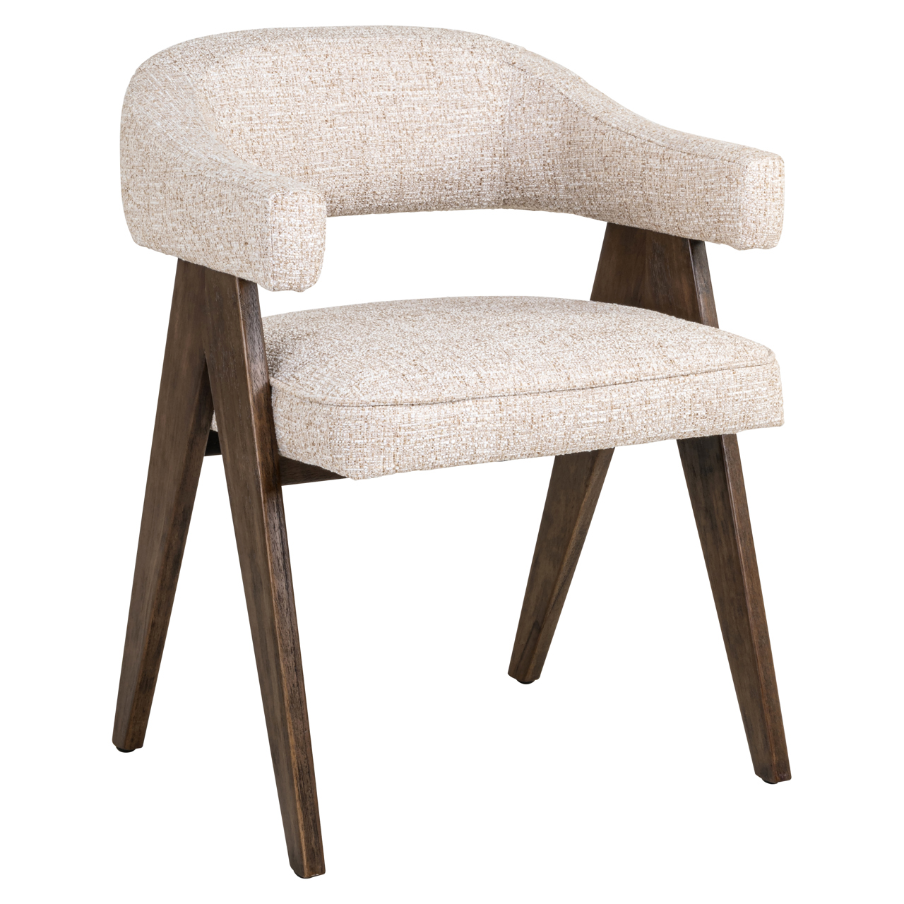 - Eetkamerstoel Mori cream tweed fire retardant