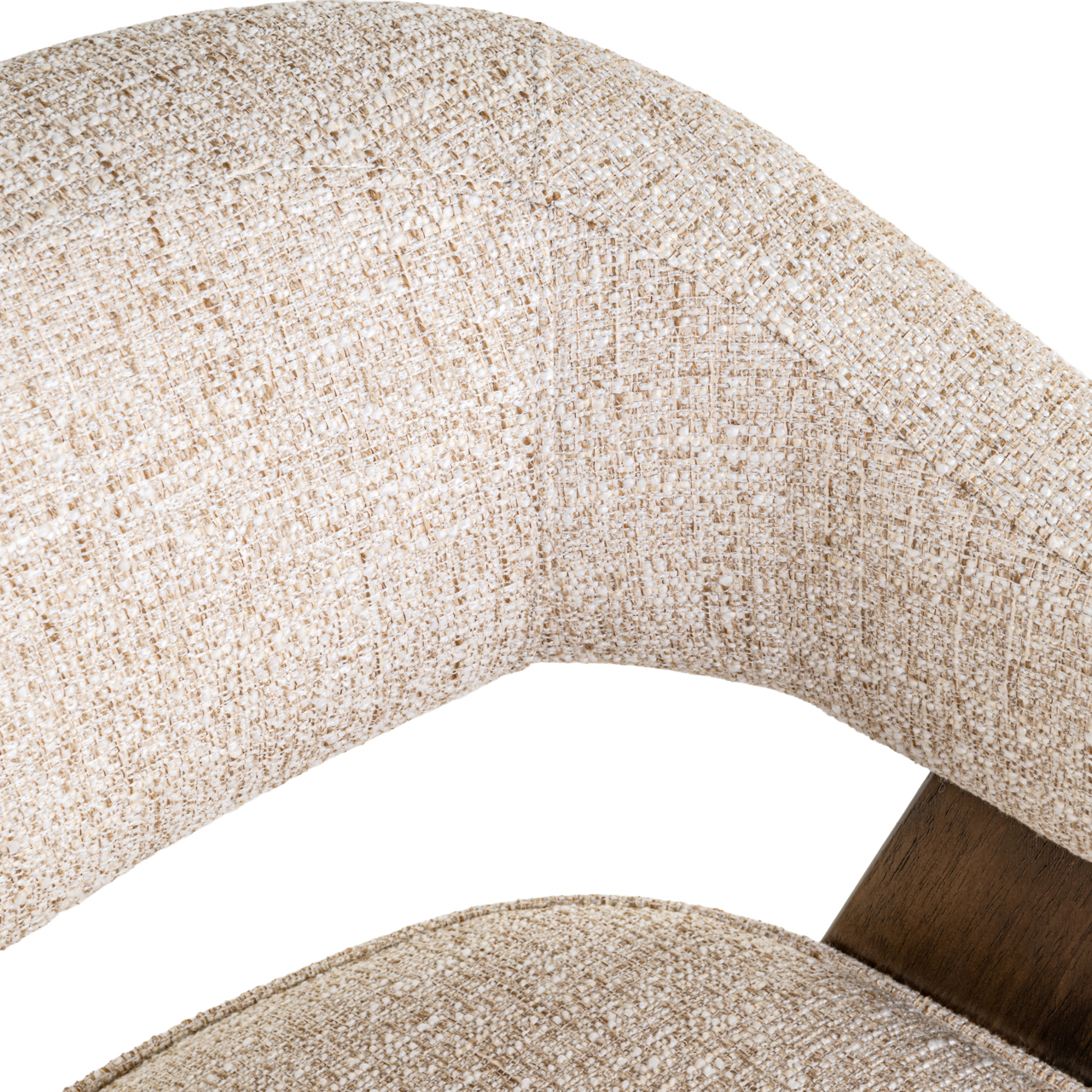 - Eetkamerstoel Mori cream tweed fire retardant