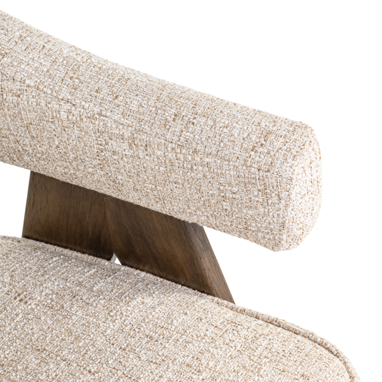 - Eetkamerstoel Mori cream tweed fire retardant