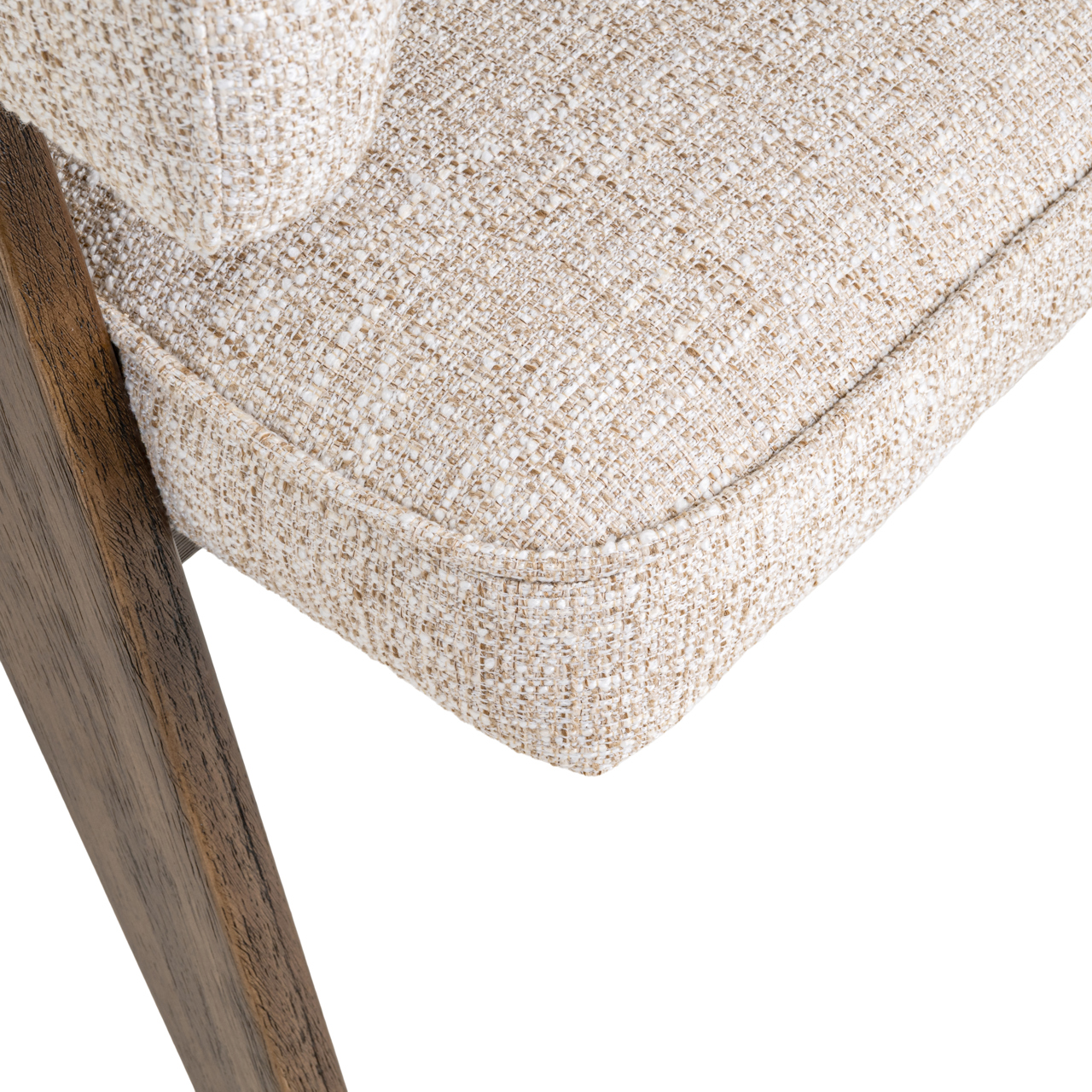 Richmond - Eetkamerstoel Mori cream tweed fire retardant - Afbeelding 38