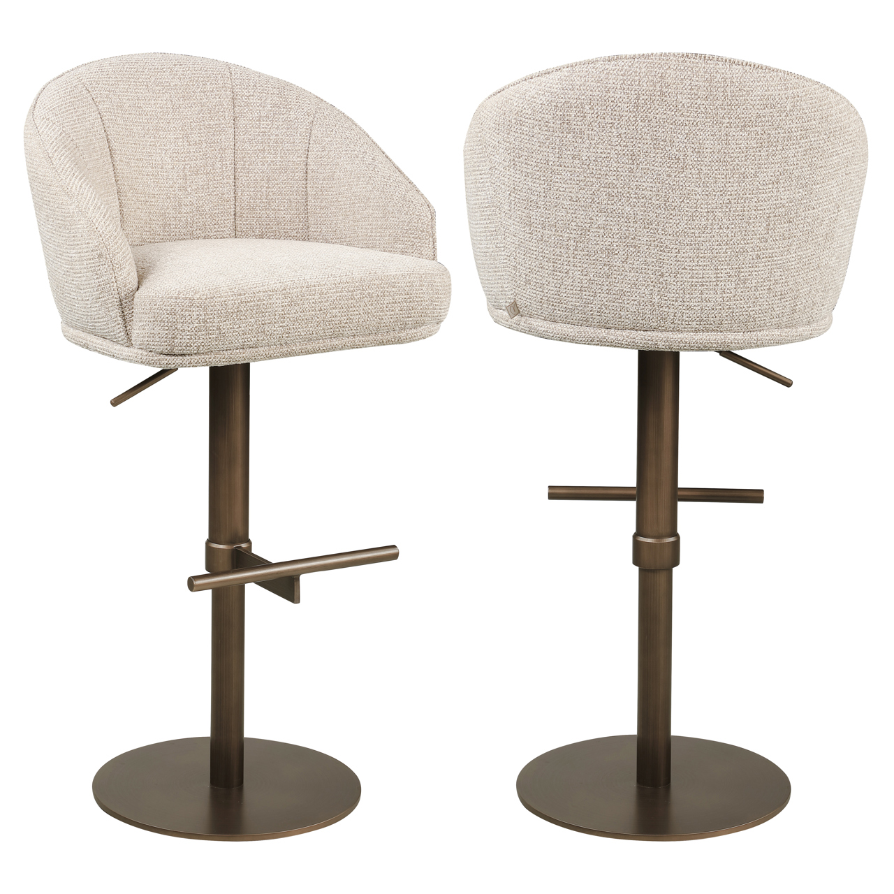 - Barstoel Beverly natural fancy swivel