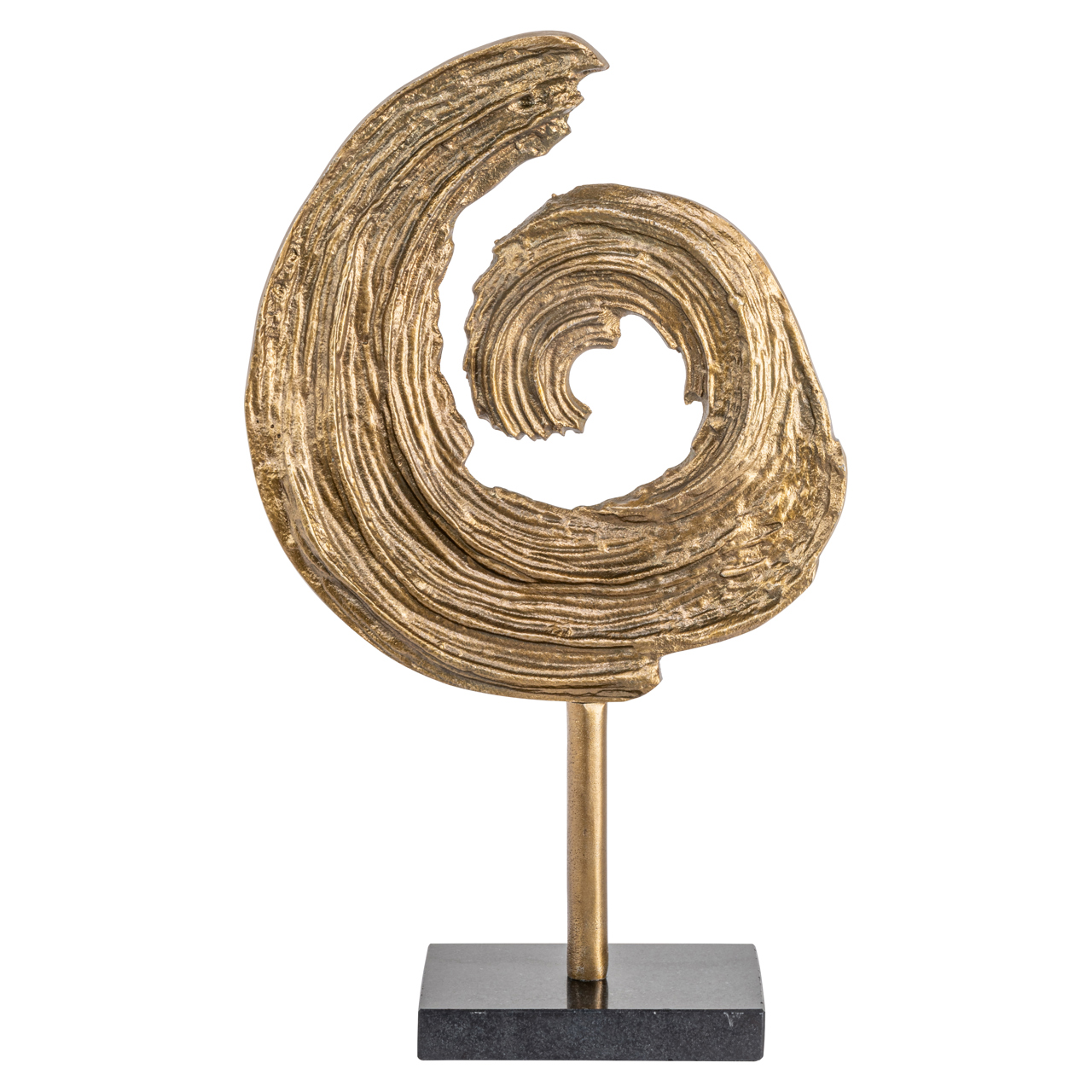 - Decoratief object Swirl brass antique