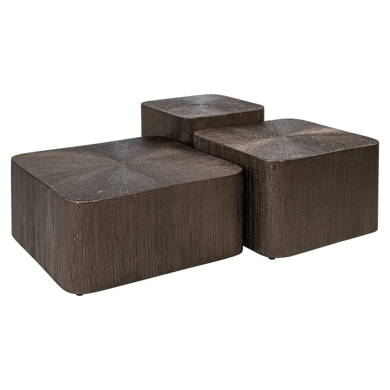 - Salontafel Cubes Brunzae (Set of 3)