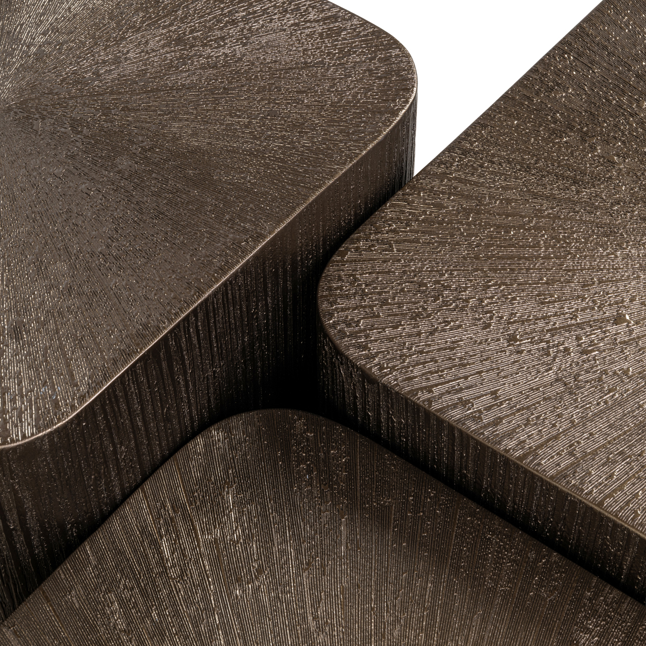 - Salontafel Cubes Brunzae (Set of 3)
