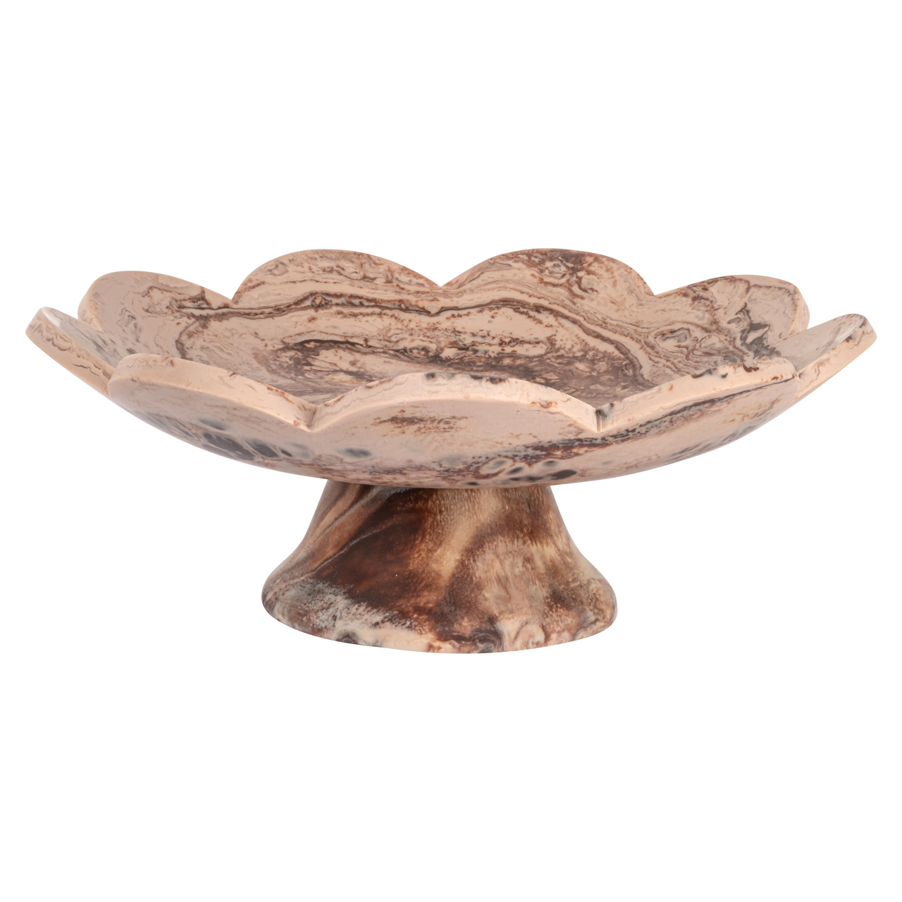 - Schaal Peony chocolat brown