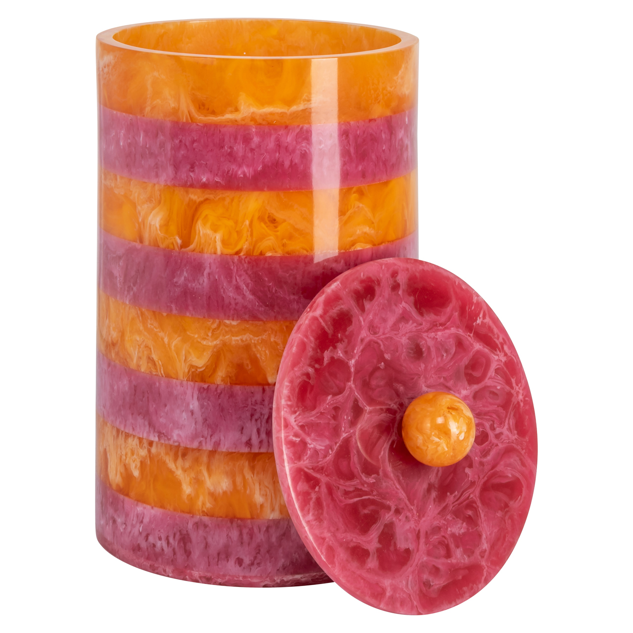 - Opbergdoos Lilybelle pink/orange storage jar small