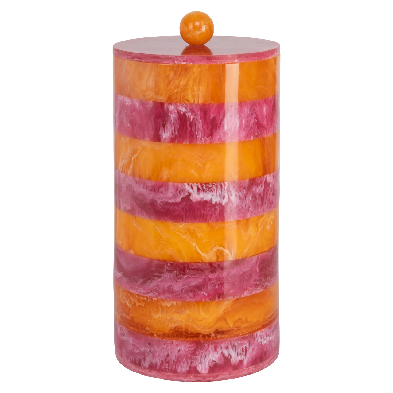 - Opbergdoos Lilybelle pink/orange storage jar large