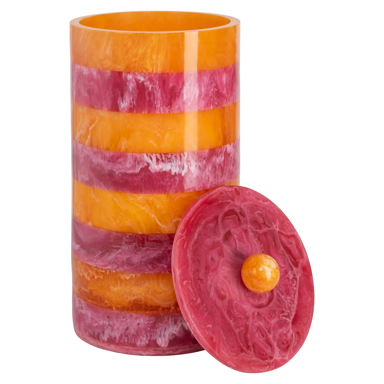 - Opbergdoos Lilybelle pink/orange storage jar large