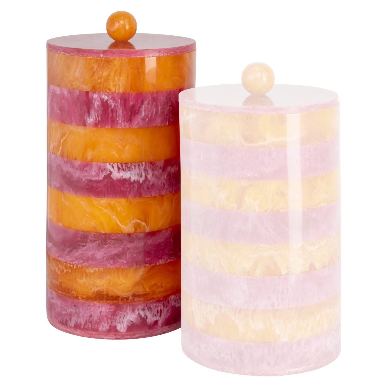 - Opbergdoos Lilybelle pink/orange storage jar large