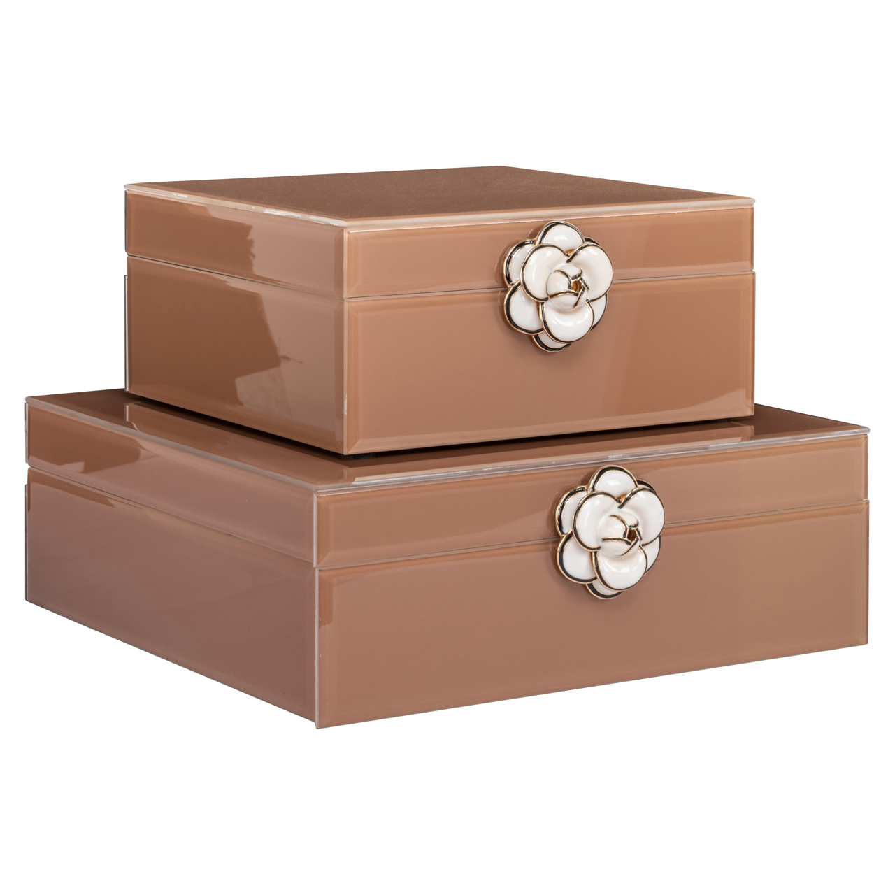 - Opbergdoos Floral brown small