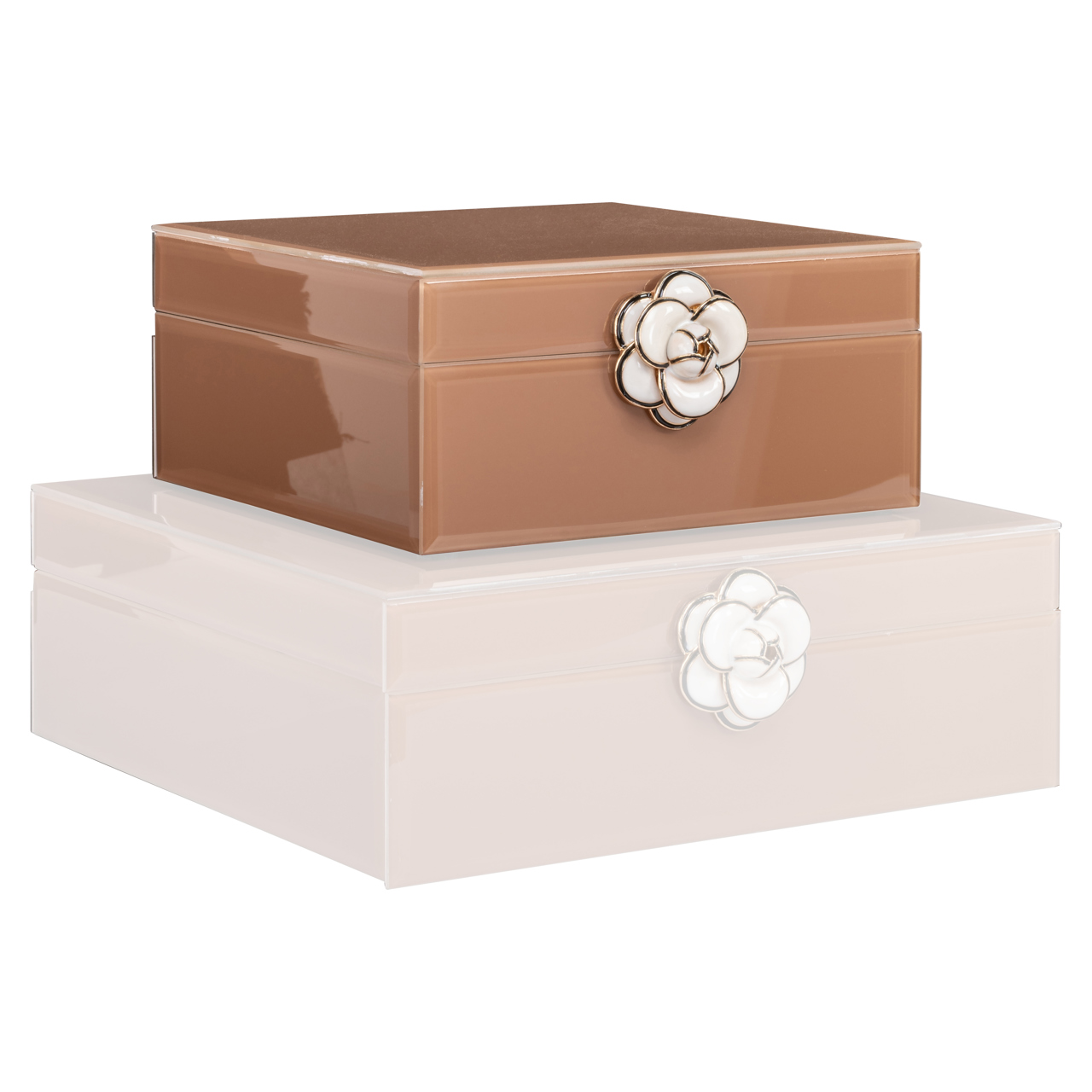 - Opbergdoos Floral brown small