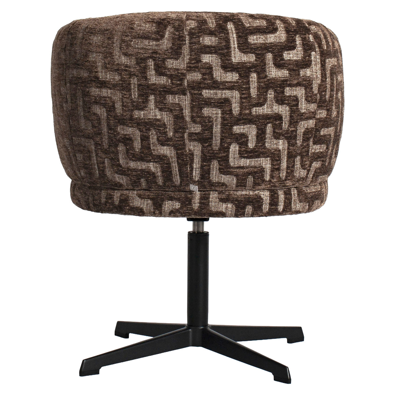 - Eetkamerstoel Dinan brown labyrinth fire retardant swivel