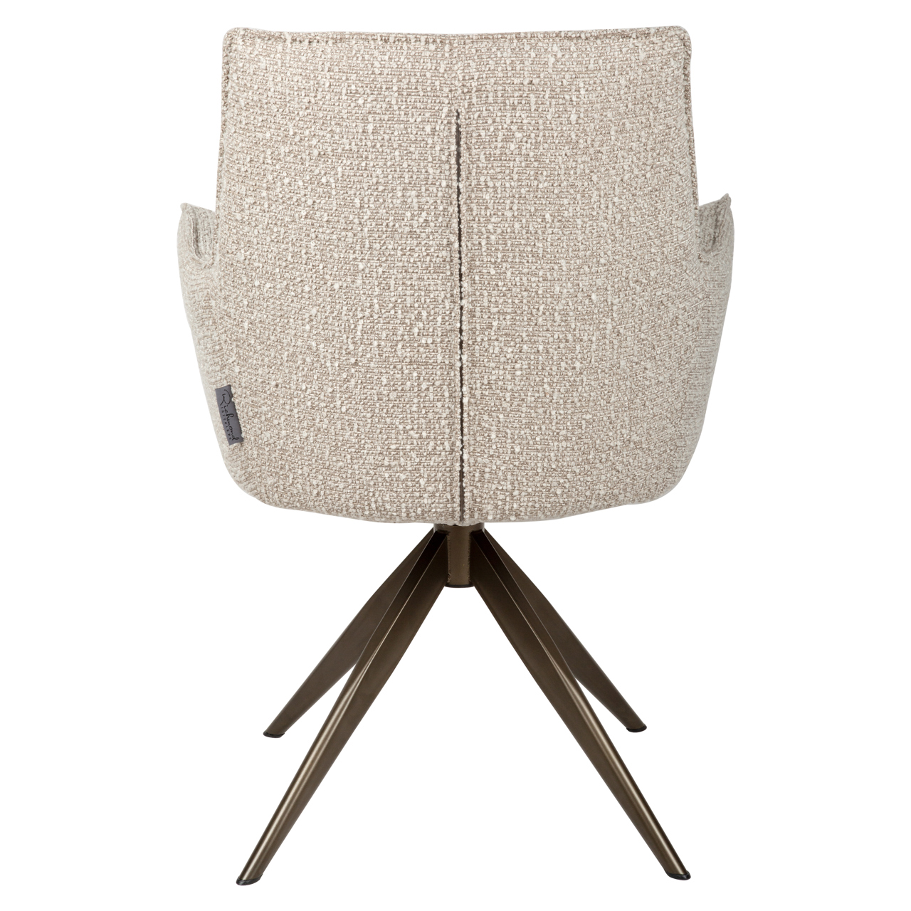 - Eetkamerstoel Dakota natural chunky swivel with arm