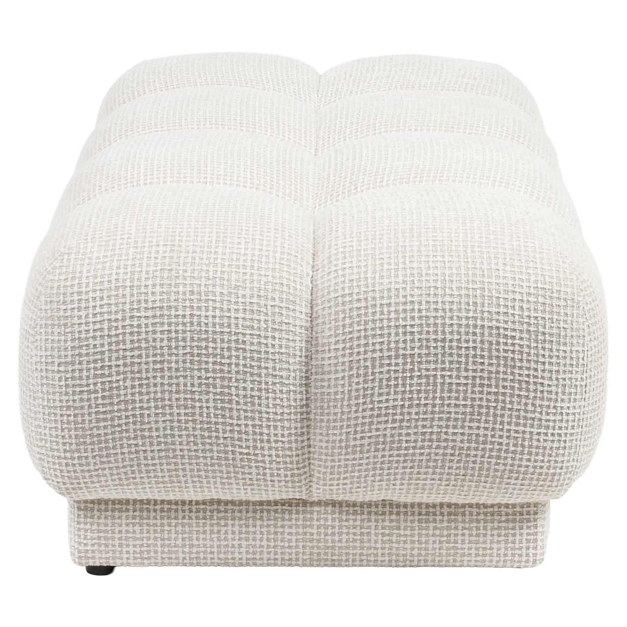 - Poef & Voetenbank Noah beige blockweave