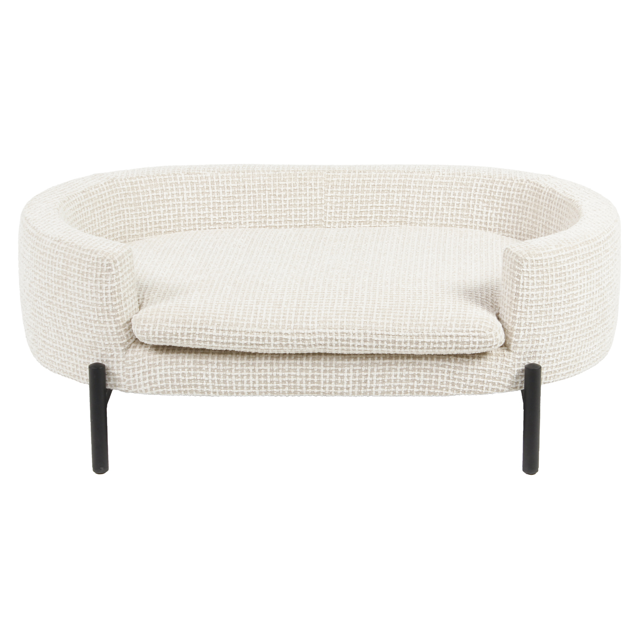 - Hondenbed Dolly beige blockweave
