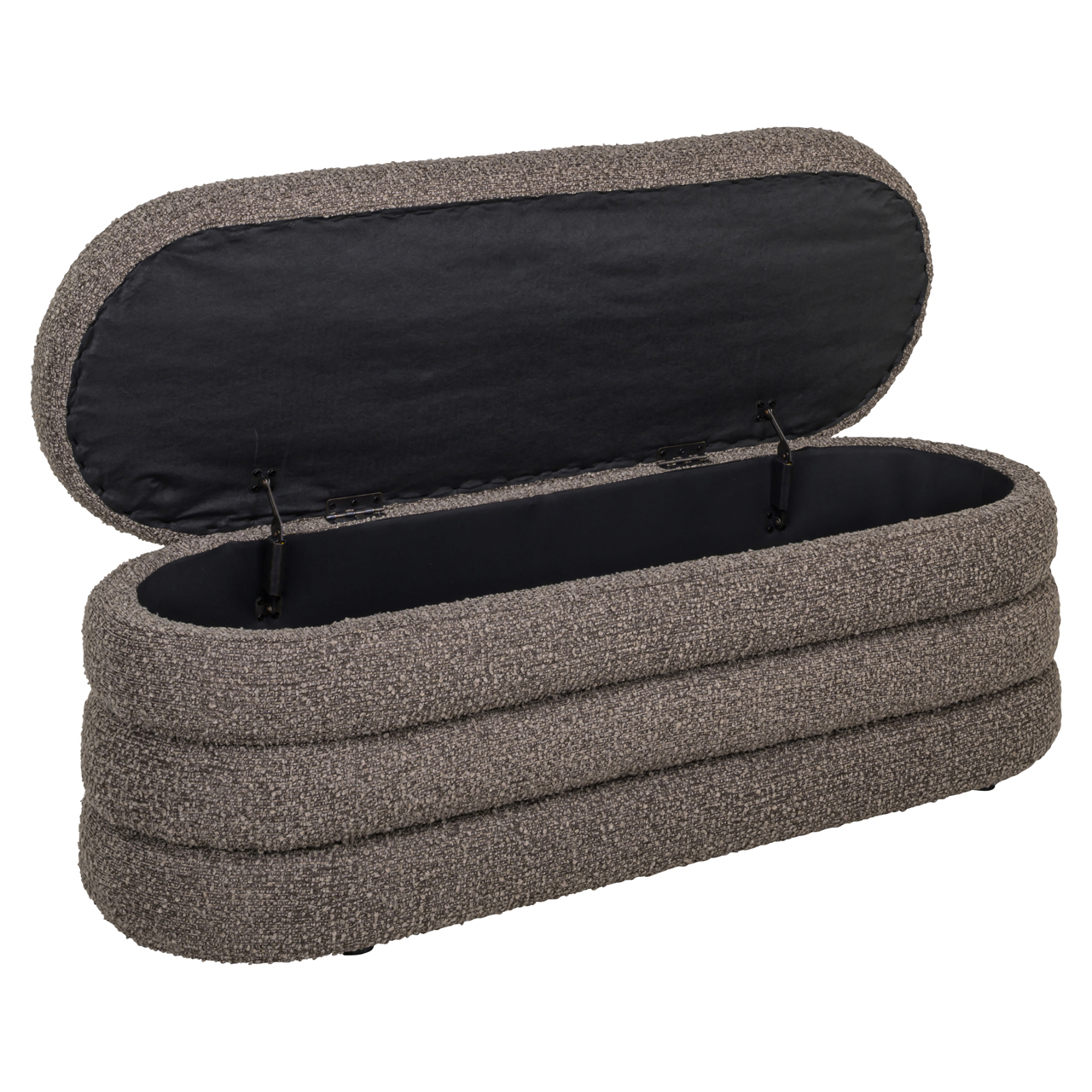 - Poef & Voetenbank Camille brown chunky